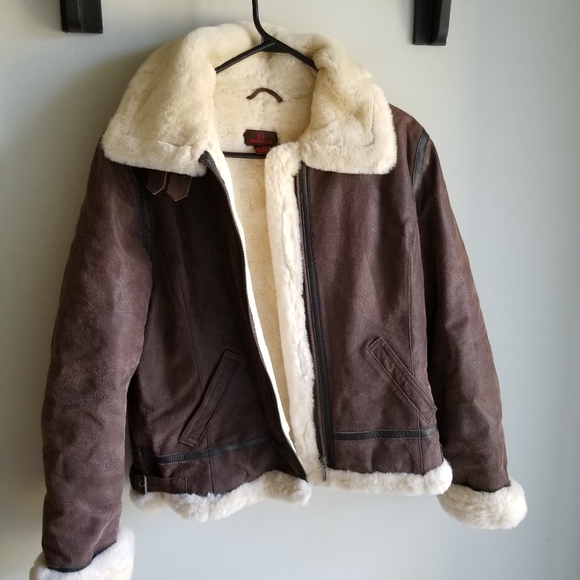 🧥DANIER AVIATOR JACKET WITH FAUX FUR - Picture 3 of 16